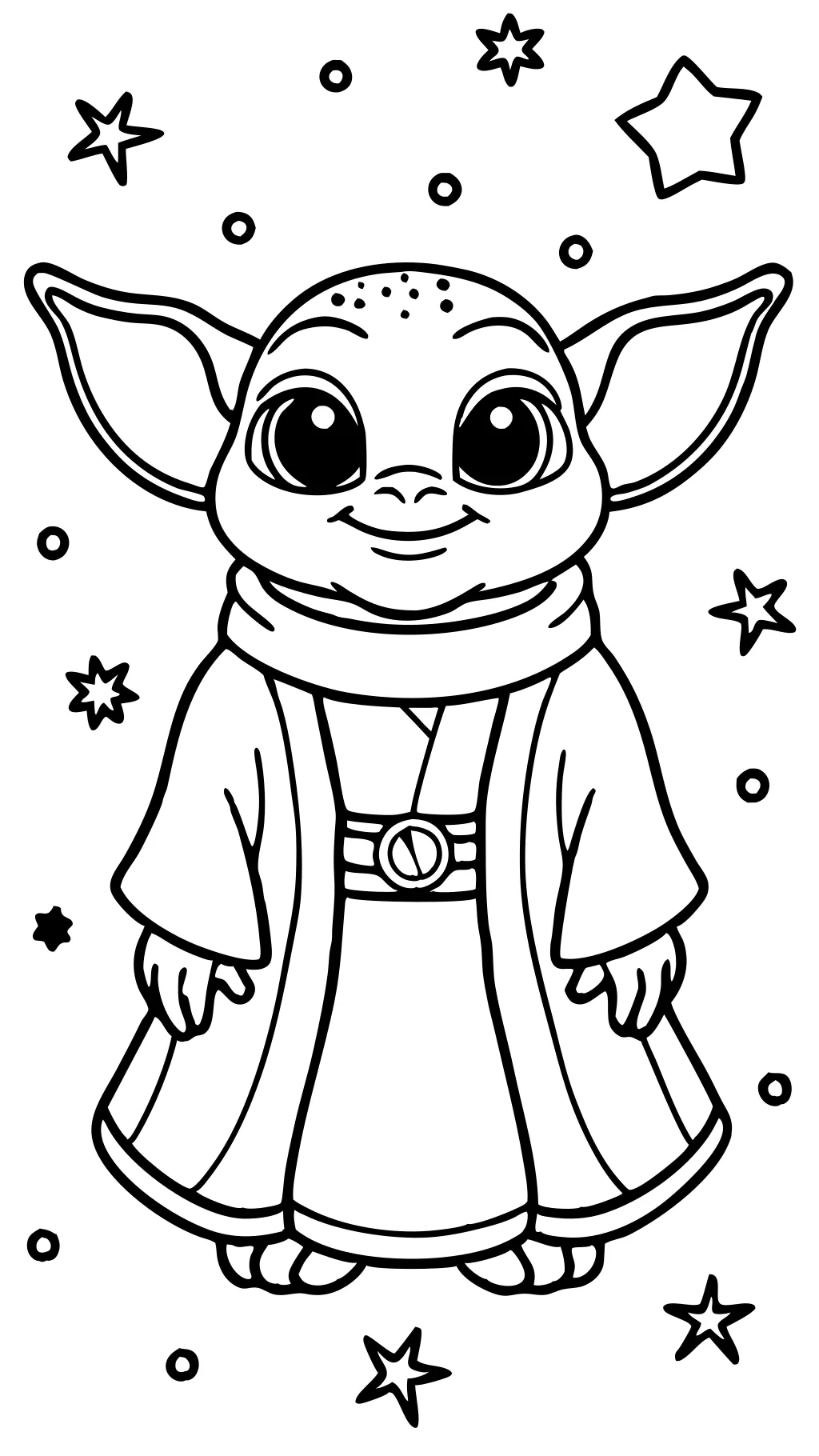 grogu coloring page